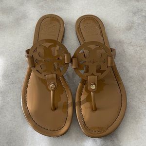 Tory Burch tan Miller sandal.